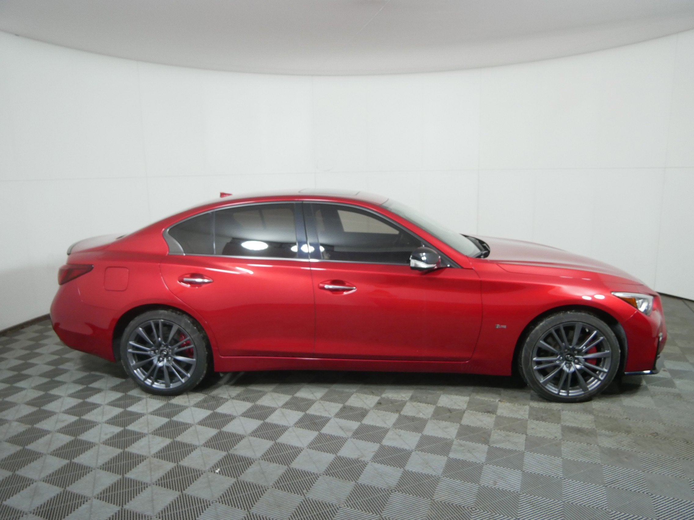 Used 2024 INFINITI Q50 Red Sport I-LINE with VIN JN1FV7DR0RM680584 for sale in Golden Valley, Minnesota