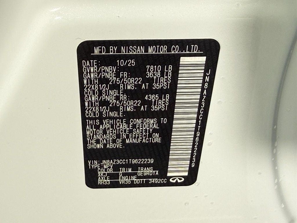 2026 INFINITI QX80 AUTOGRAPH